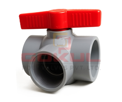3 Way Ball Valve -Short handle