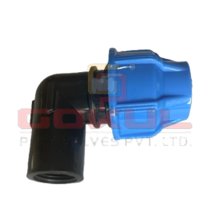 HDPE Compression Elbow Female Threaded Off Take