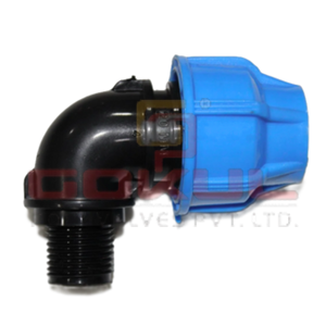 HDPE Compression Elbow Male Threaded Off Take