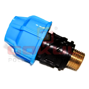 HDPE Compression fittings Brass MTA