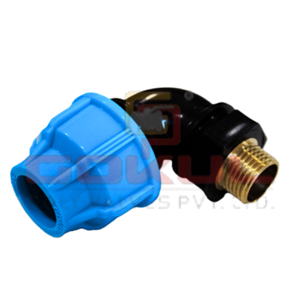 Hdpe Compression Fittings Brass MTA Elbow
